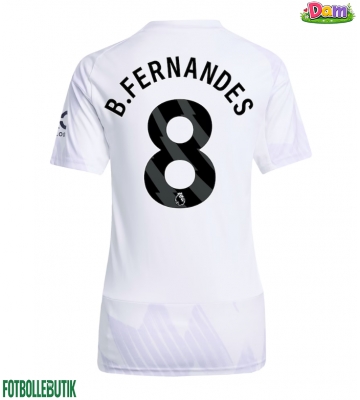 Manchester United Bruno Fernandes #8 Bortatröja Kvinnor 2025-26 Kortärmad